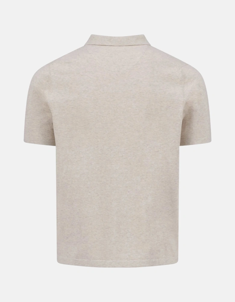 Fine Knit Polo Shirt New Off-White