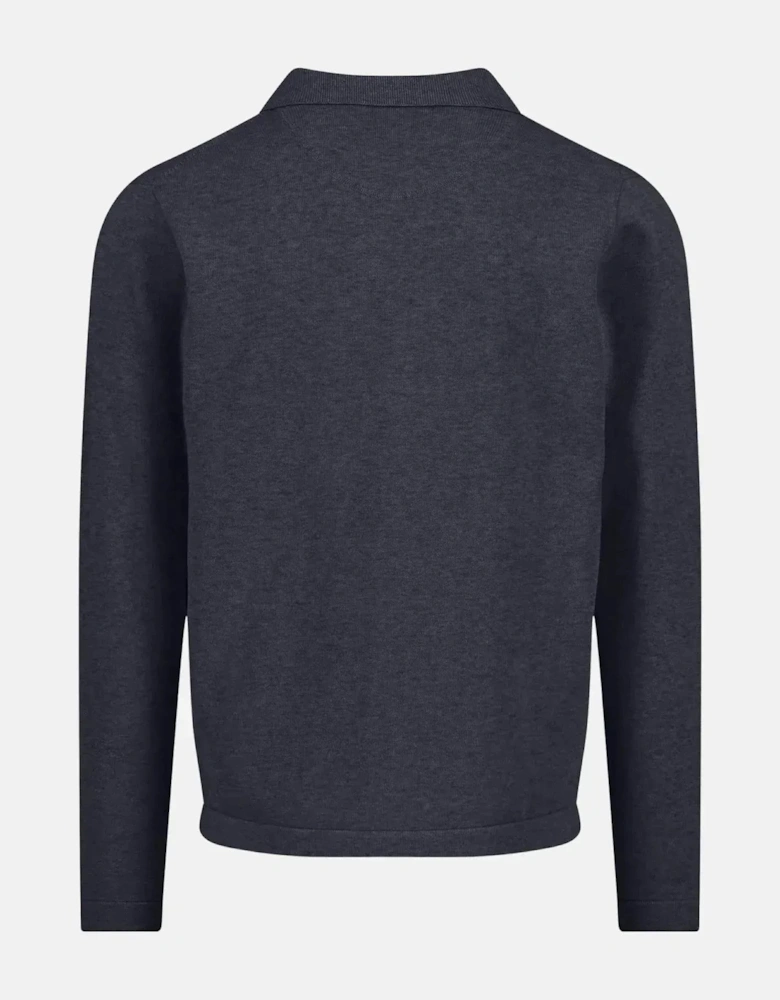 Kent Collar Buttoned Cardigan Navy