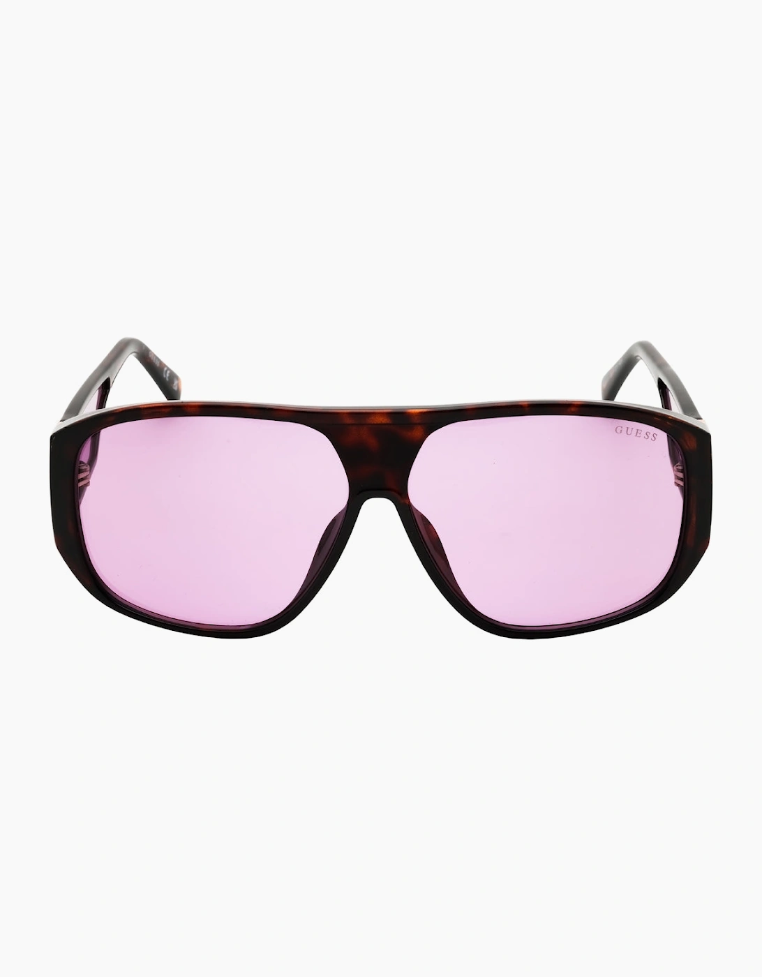 Guess Dark Havana Frame Violet Sunglasses