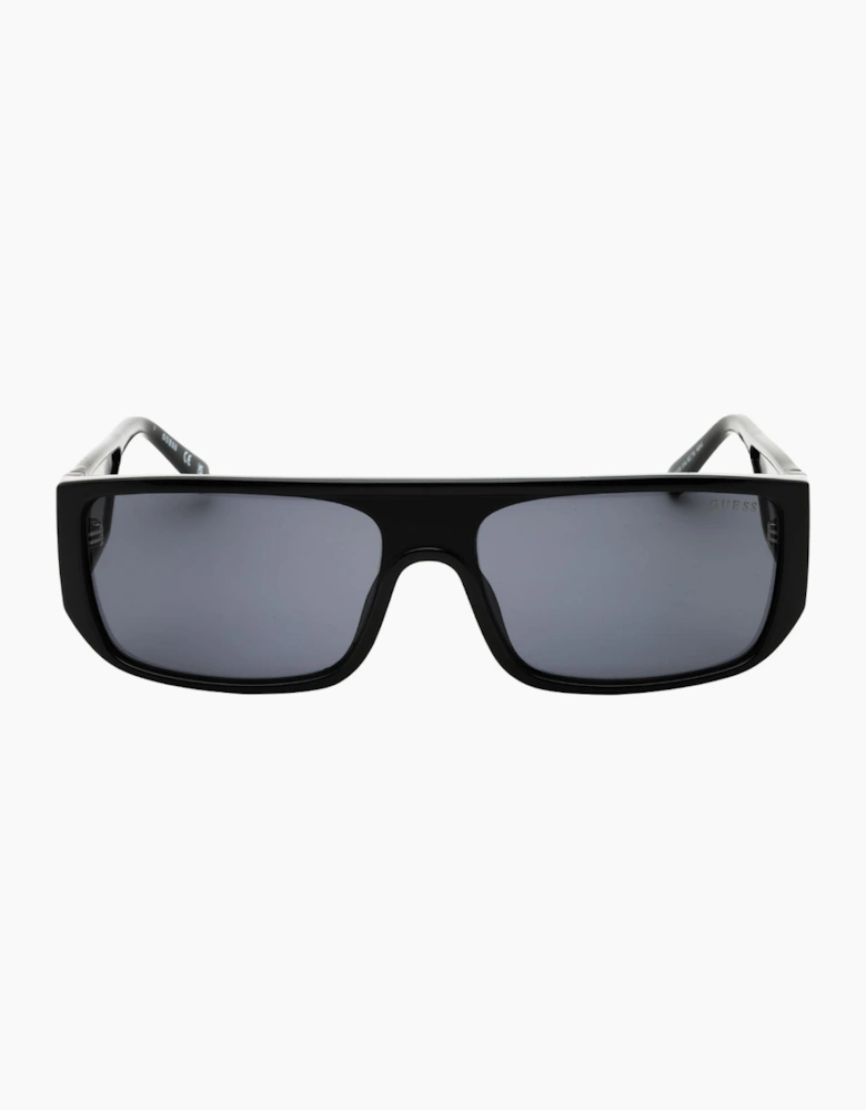 Guess Smoke Lens Shiny Black Frame Sunglasses