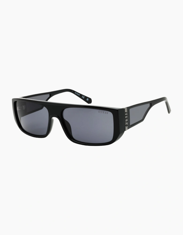 Guess Smoke Lens Shiny Black Frame Sunglasses