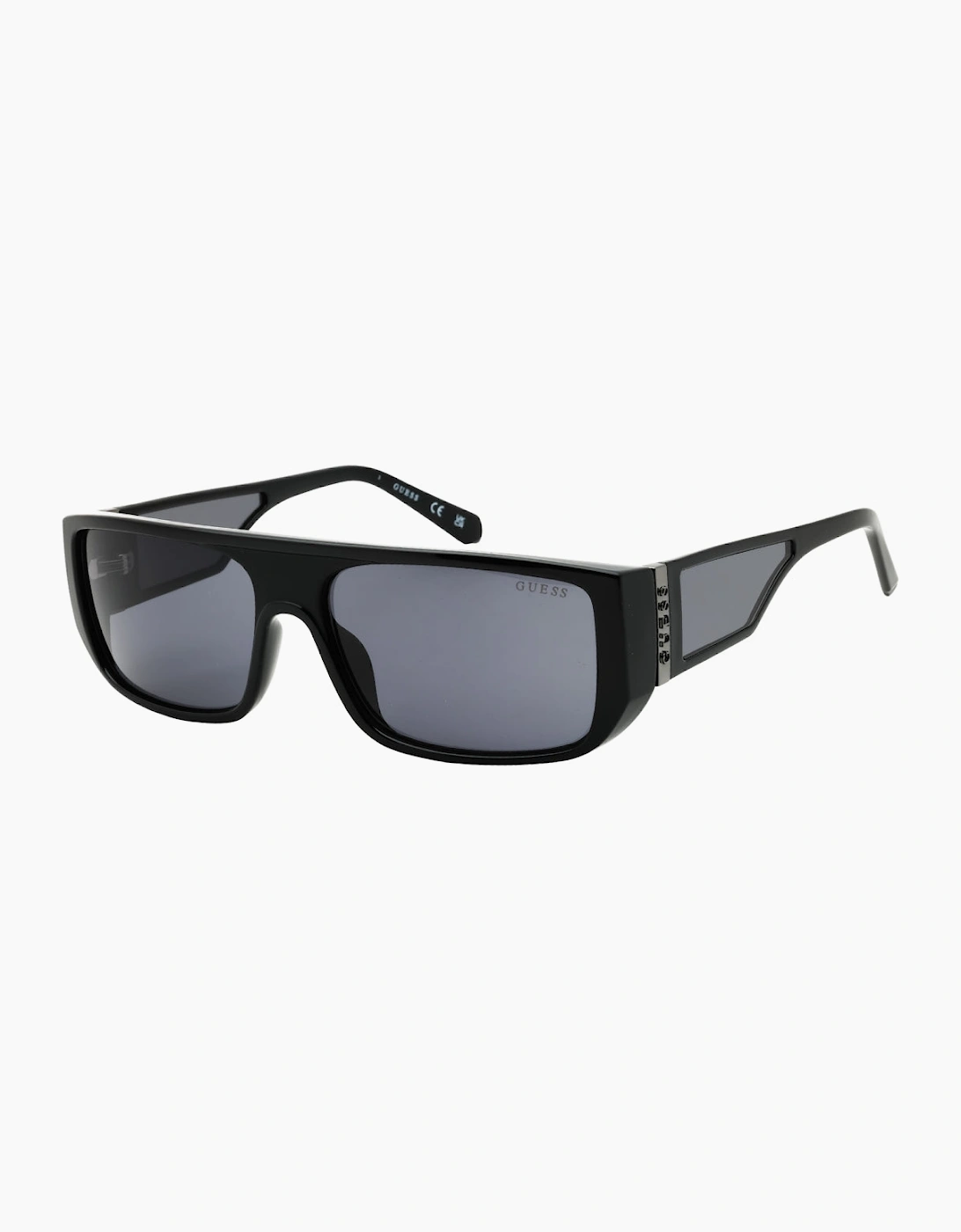 Guess Smoke Lens Shiny Black Frame Sunglasses