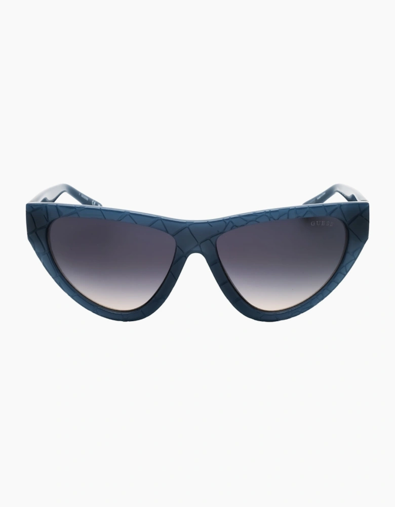 Guess Shiny Light Blue Gradient Smoke Sunglasses