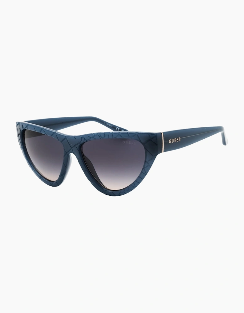 Guess Shiny Light Blue Gradient Smoke Sunglasses