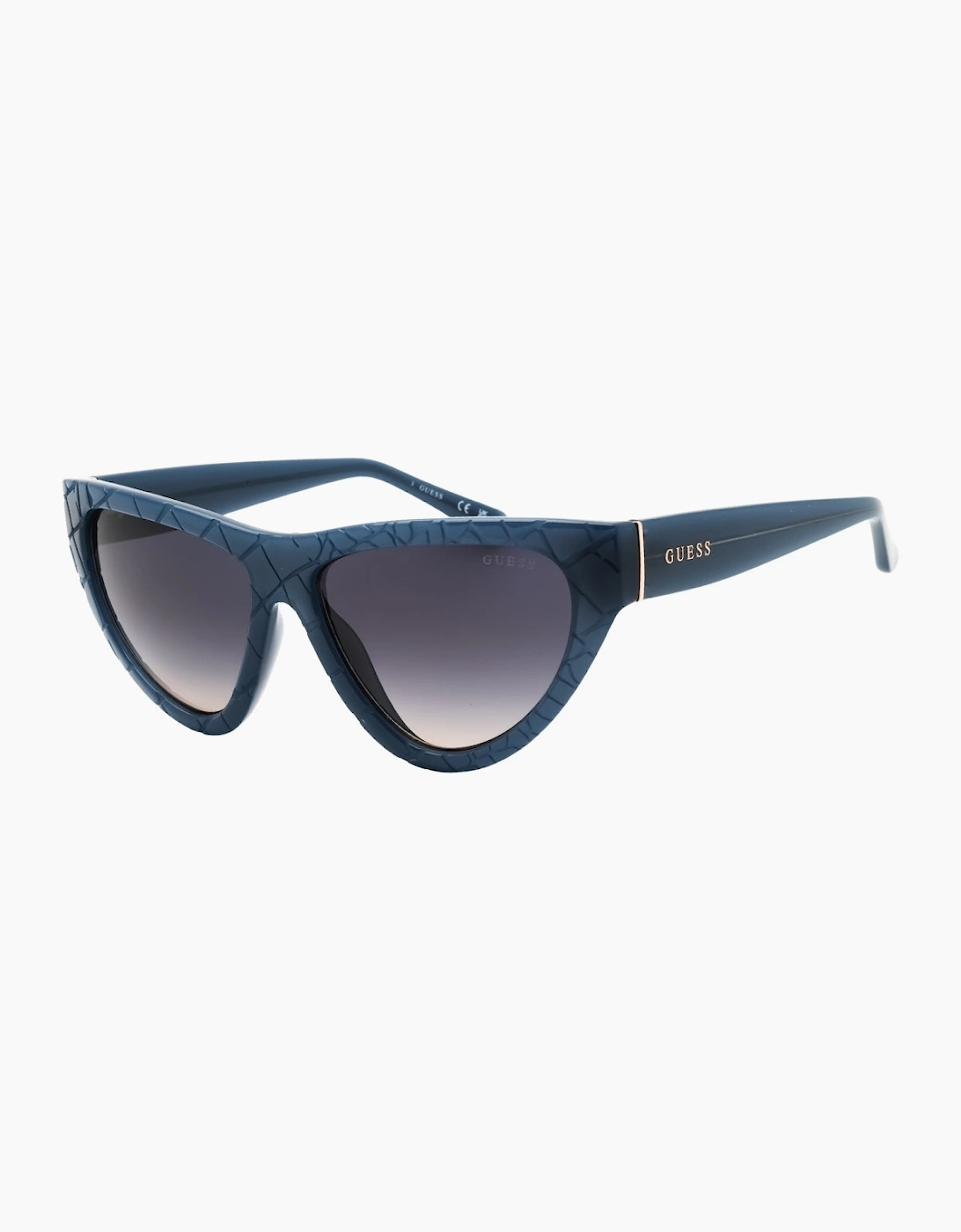Guess Shiny Light Blue Gradient Smoke Sunglasses