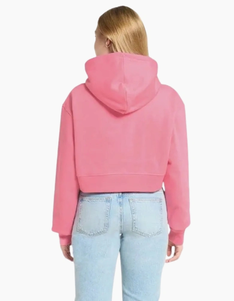 Jacquemus Le Sweatshirt Court Pink Cropper Hoodie