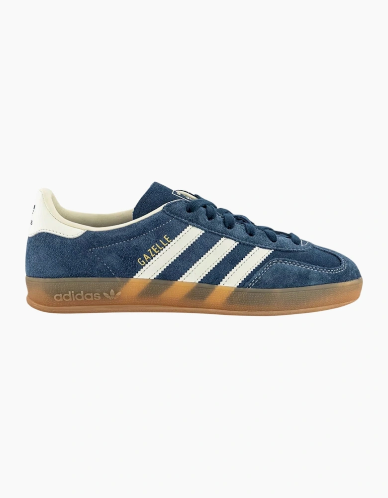 Adidas Gazelle Indoor Night Indigo Off White Gold Metallic Trainers
