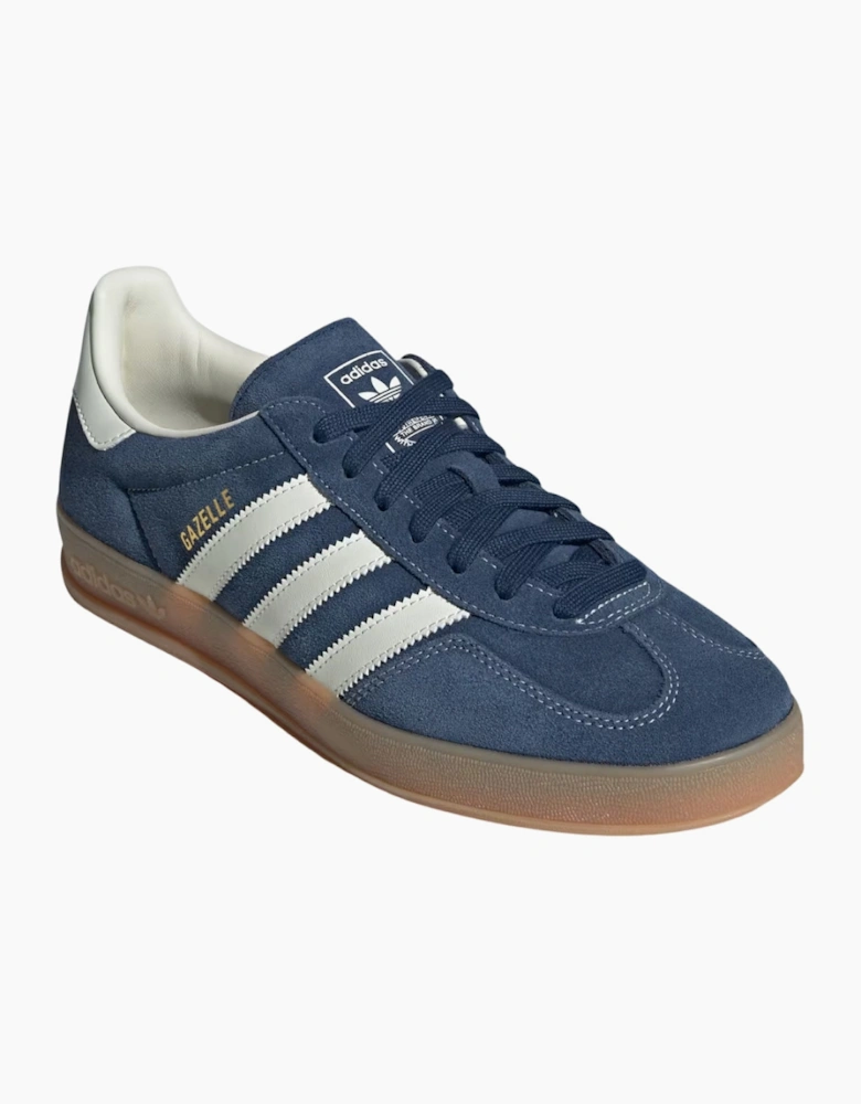 Adidas Gazelle Indoor Night Indigo Off White Gold Metallic Trainers