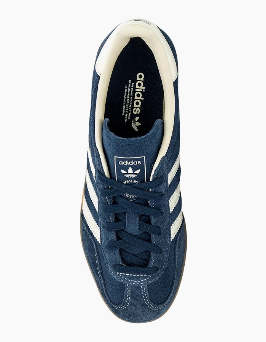 Adidas Gazelle Indoor Night Indigo Off White Gold Metallic Trainers