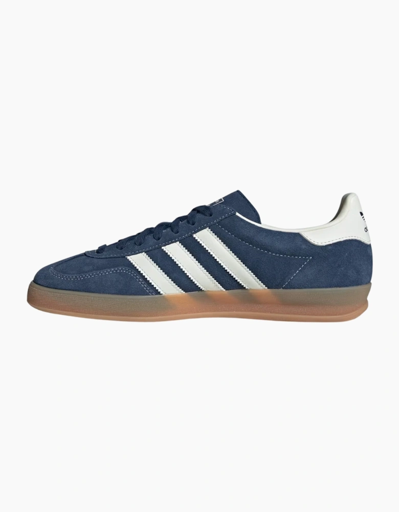 Adidas Gazelle Indoor Night Indigo Off White Gold Metallic Trainers