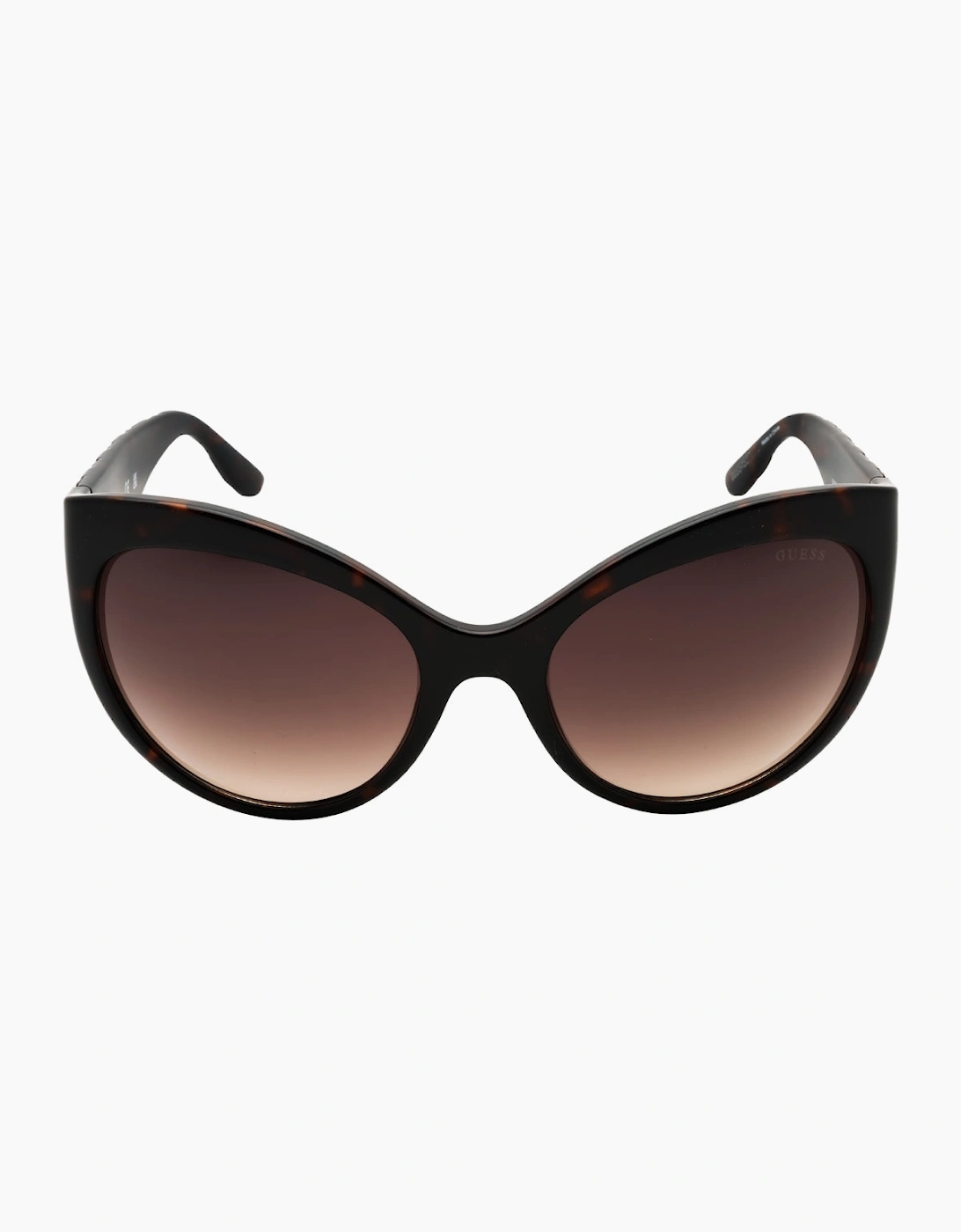Guess Dark Havana Frame Gradient Brown Sunglasses