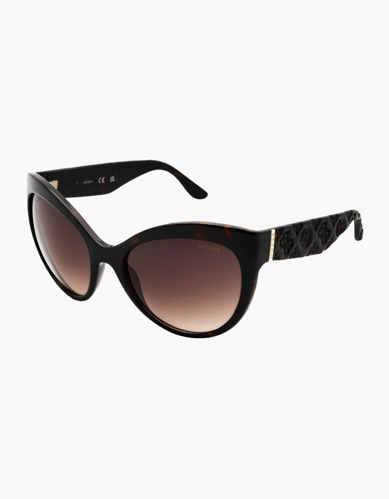 Guess Dark Havana Frame Gradient Brown Sunglasses