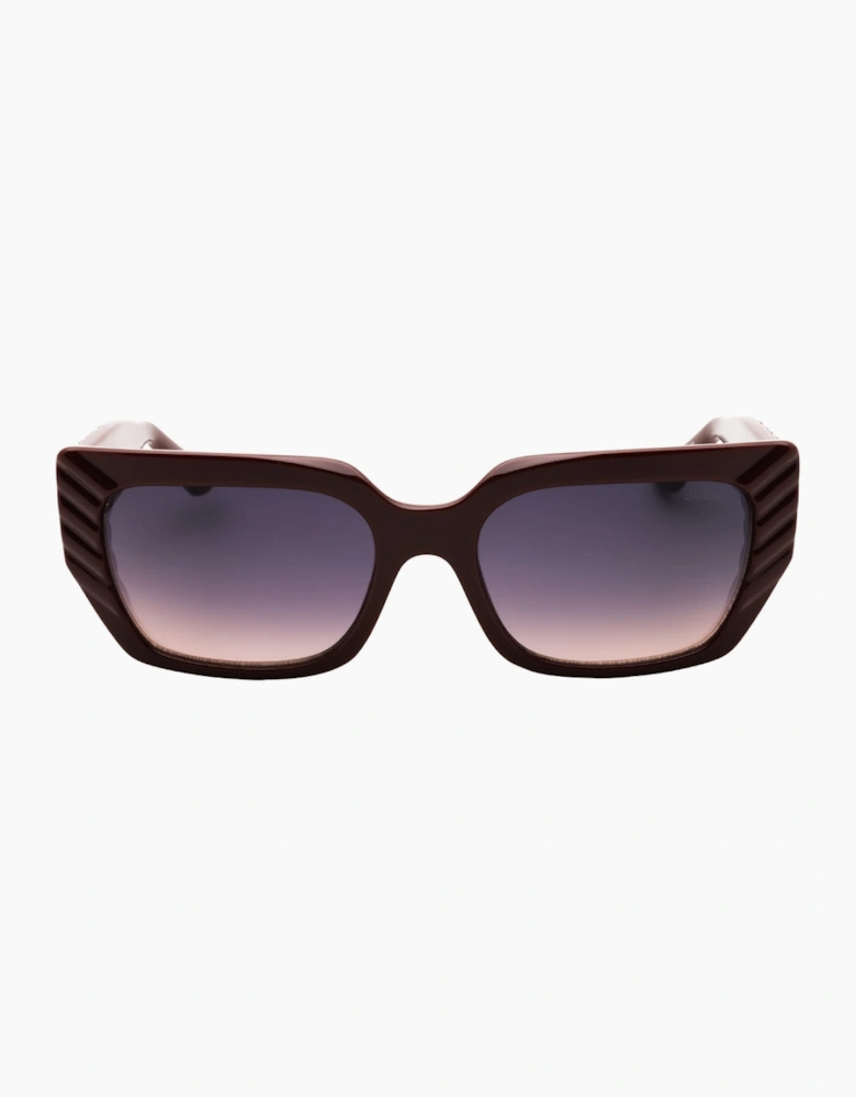 Guess Shiny Bordeaux Smoke Rose Gradient Sunglasses
