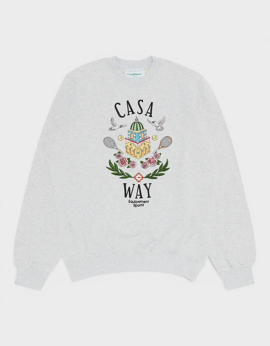 Casa Way Embroidered Sweatshirt Grey