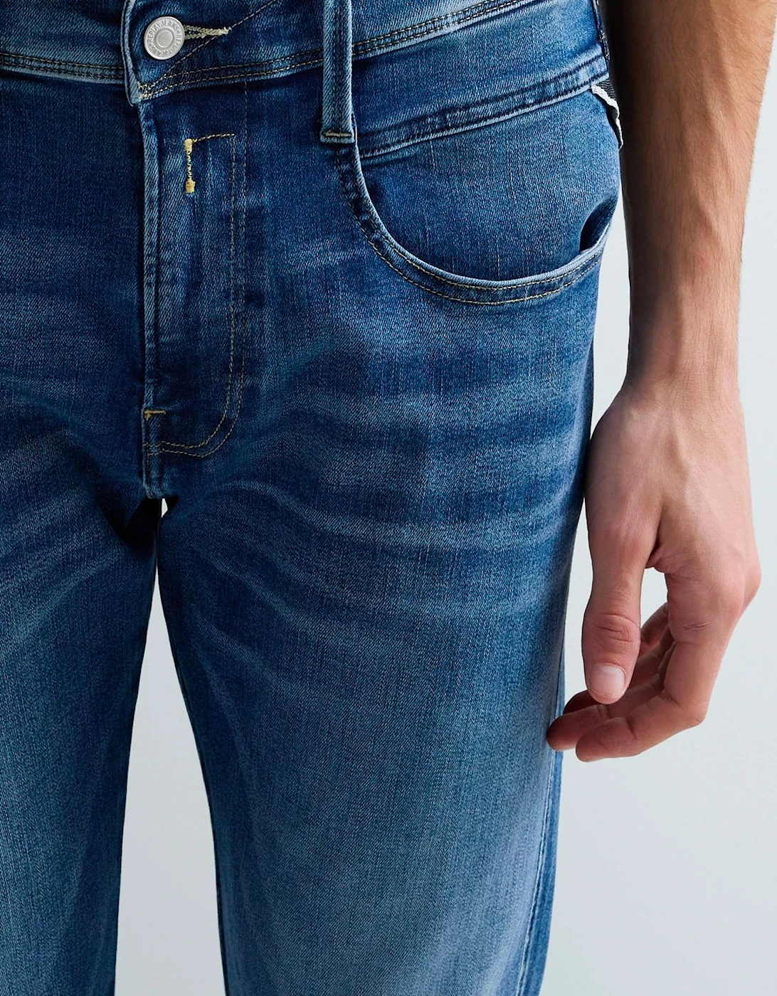 Replay Hyperflex original Anbass Slim Jean 009 Blue