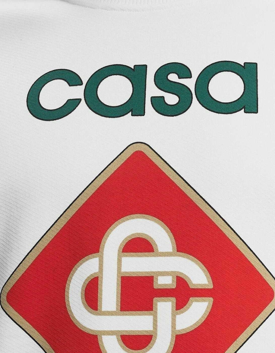Casa Sport Icon Screen Printed Sweatshirt White