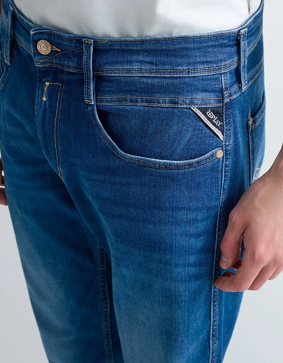 Replay 573 eco Plus Anbass Slim Jean 007 Blue
