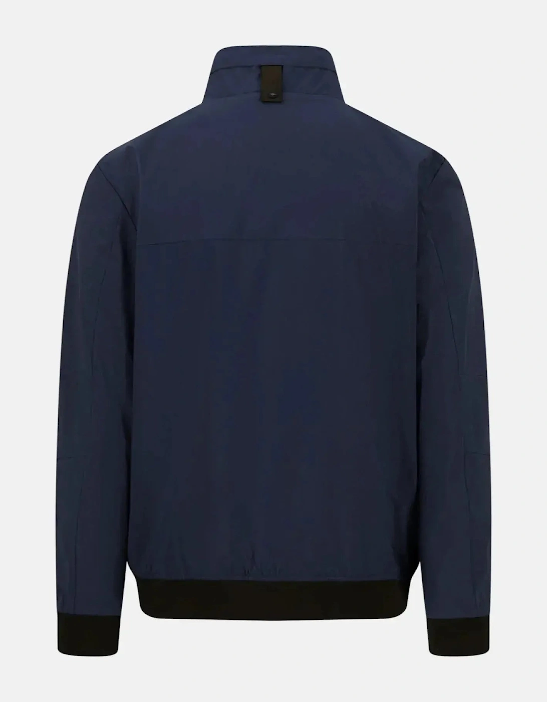 Stand Collar Zipped Pocket Jacket Dark Navy