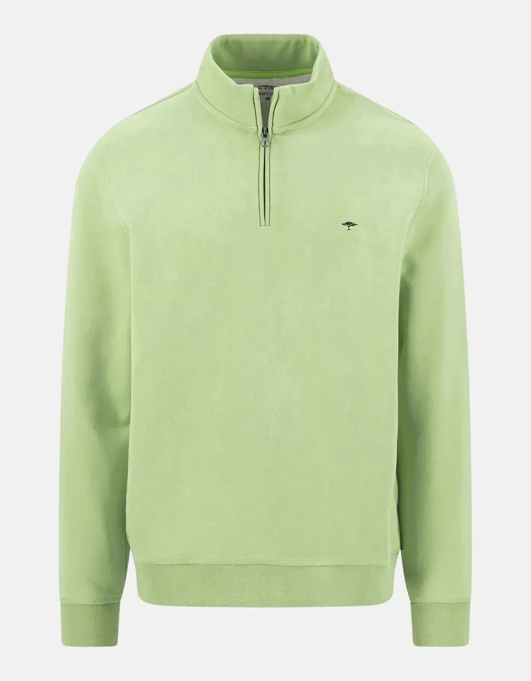 1/4 Zip Stand Collar Sweatshirt Avocado, 3 of 2