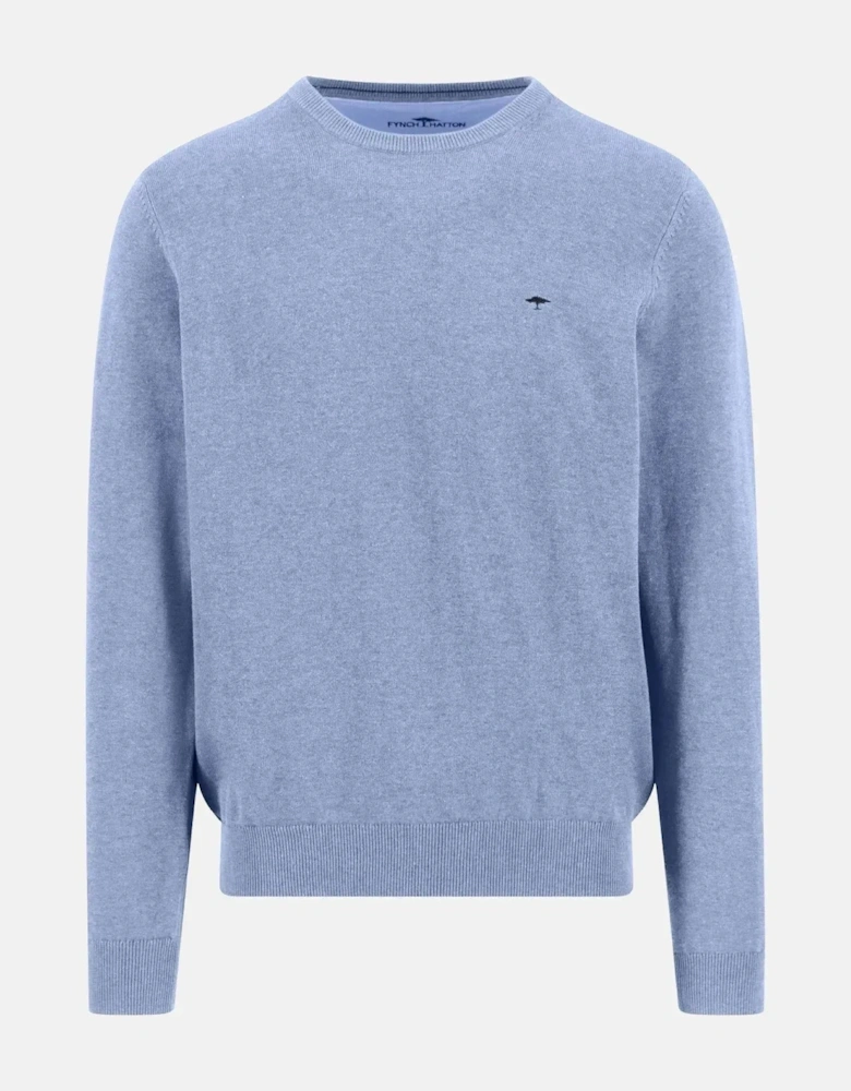 Fine Knit Cotton Crewneck Sweater New Breeze