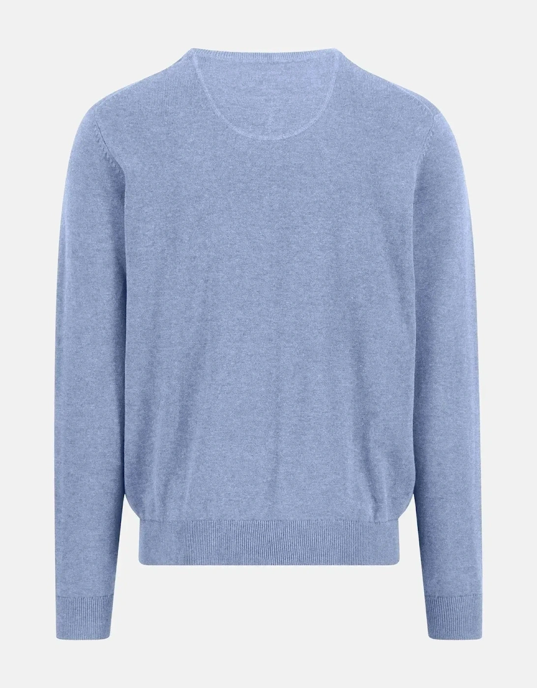Fine Knit Cotton Crewneck Sweater New Breeze