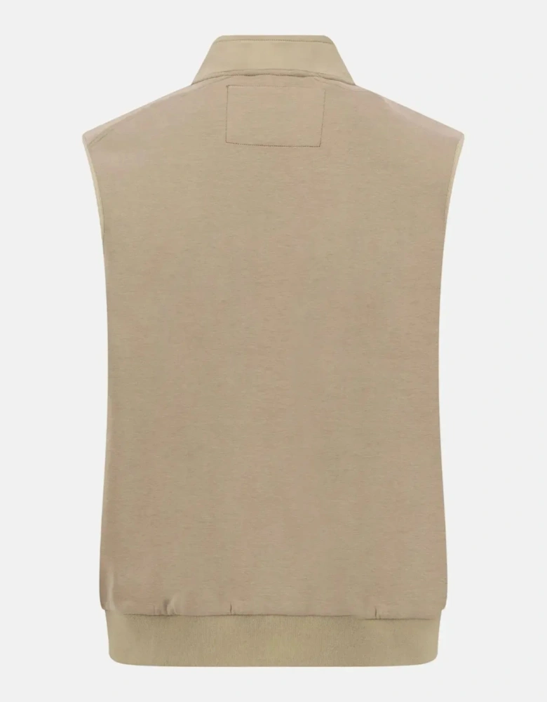 Stand Collar Hybrid Gilet Pistachio