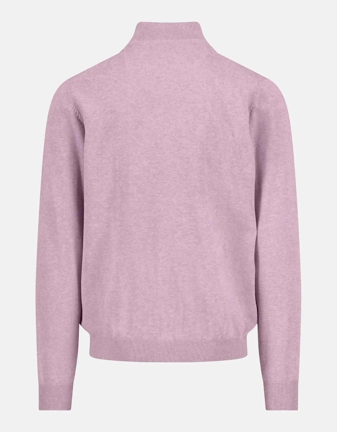 Fine Knit Cotton 1/4 Zip Sweater Magnolia