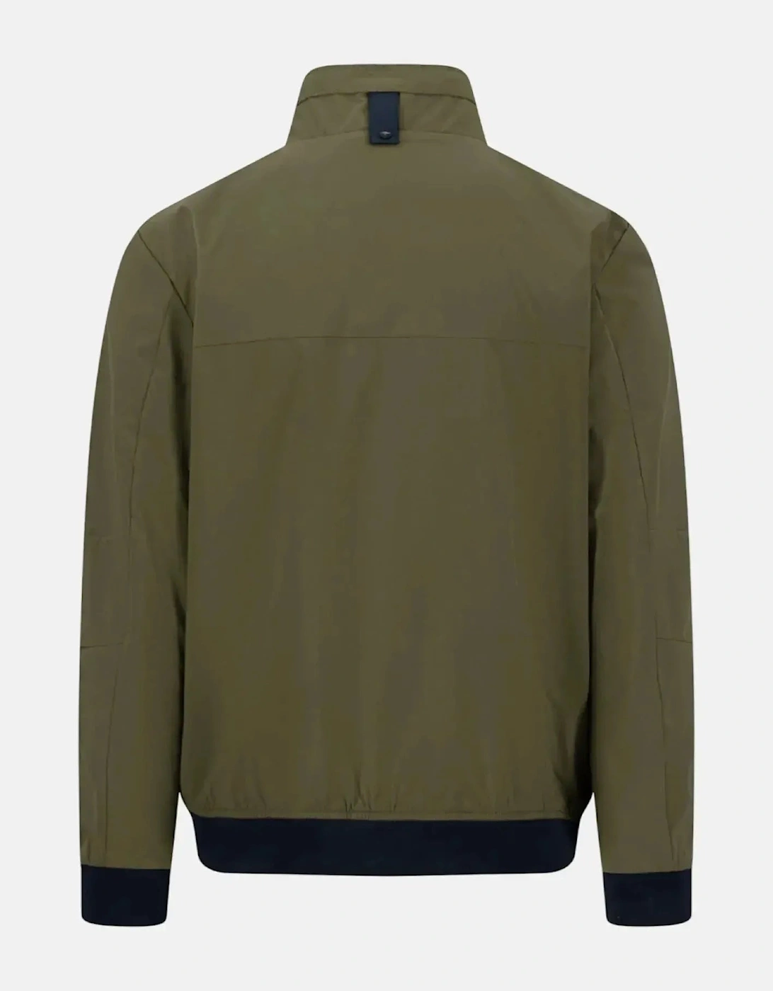 Stand Collar Zipped Pocket Jacket Dark Khaki