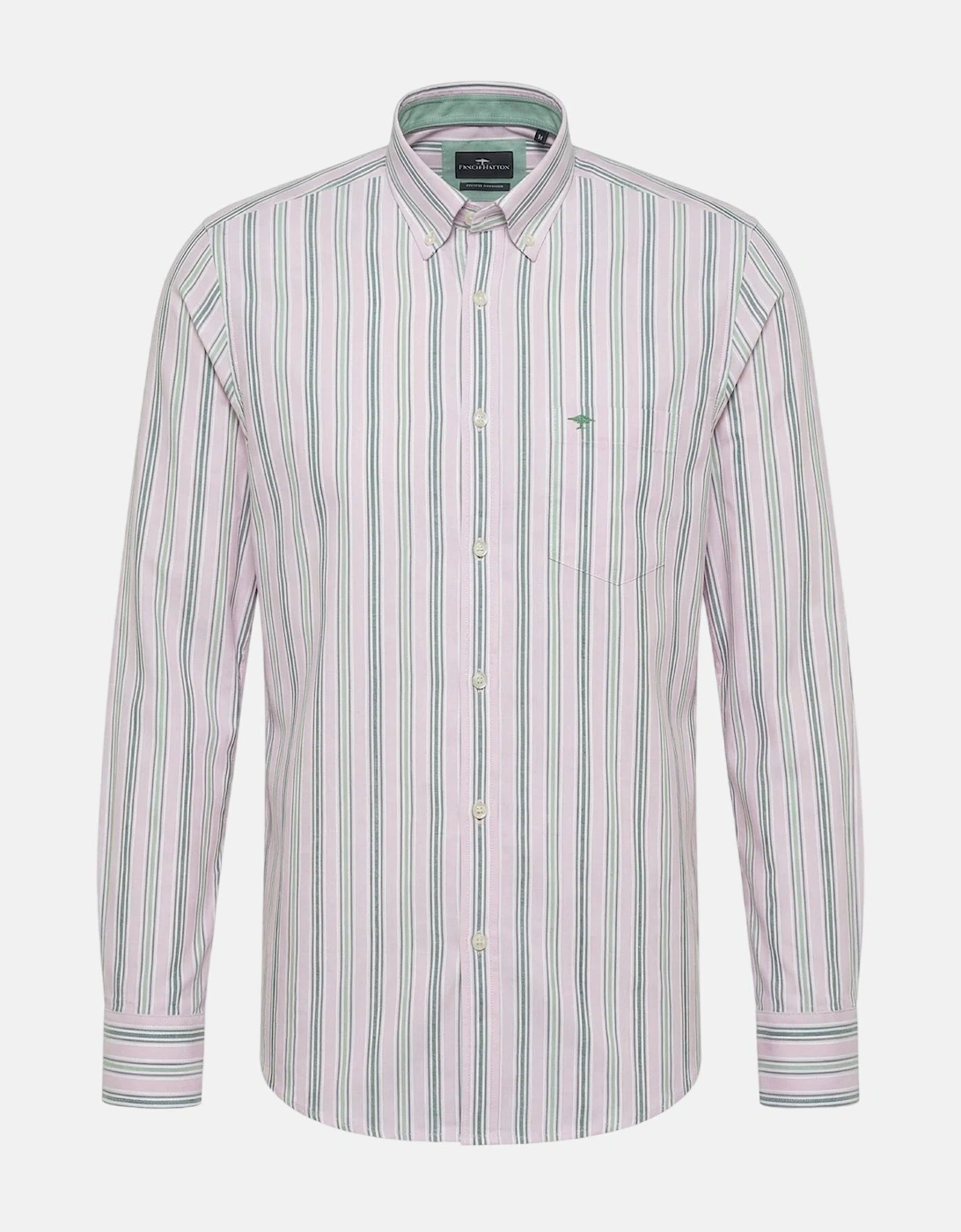 Washed Oxford Stripe Shirt Magnolia, 3 of 2