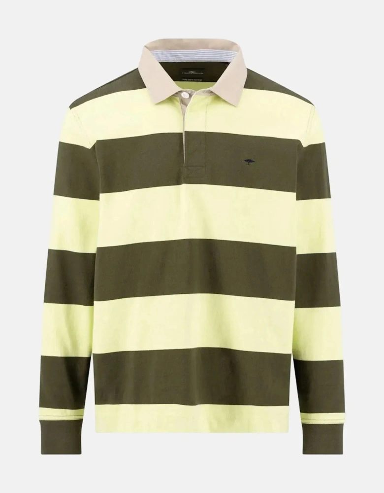 Striped Rugby Shirt Dark Khaki