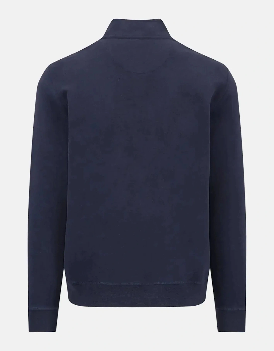1/4 Zip Stand Collar Sweatshirt Navy