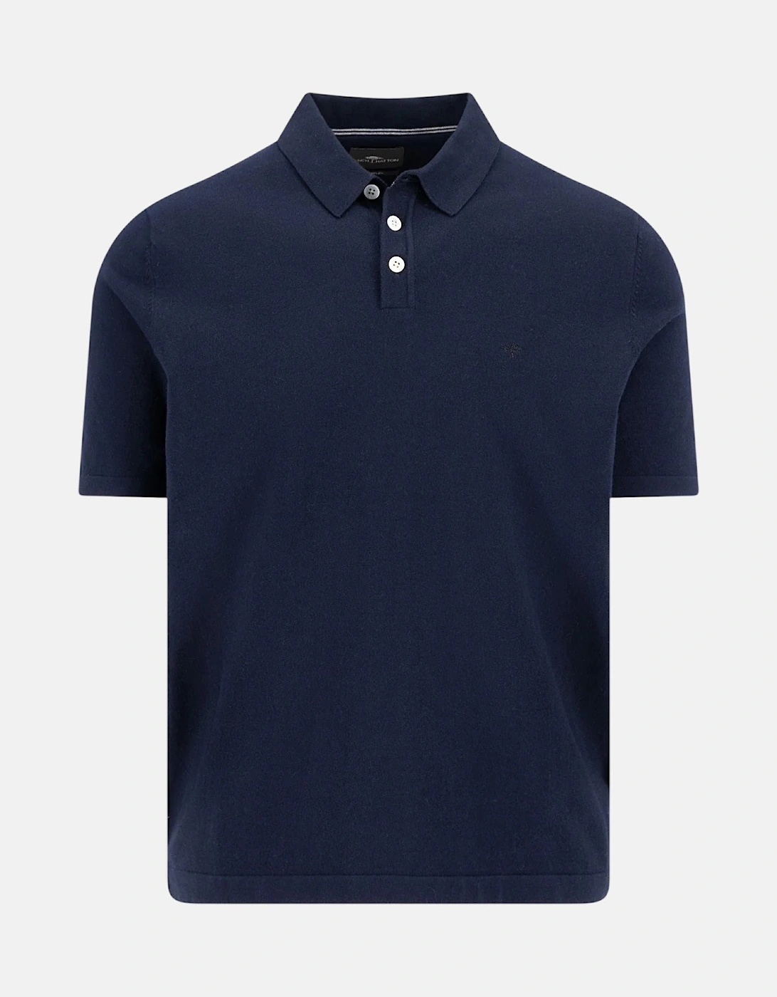 Fine Knit Polo Shirt Navy, 6 of 5