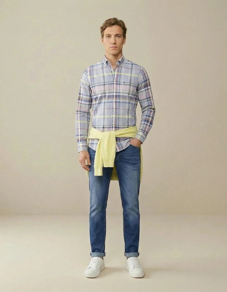 Washed Oxford Check Shirt New Breeze