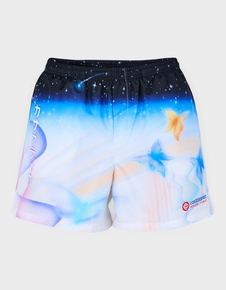 Galactic Connection Printed Swim Shorts