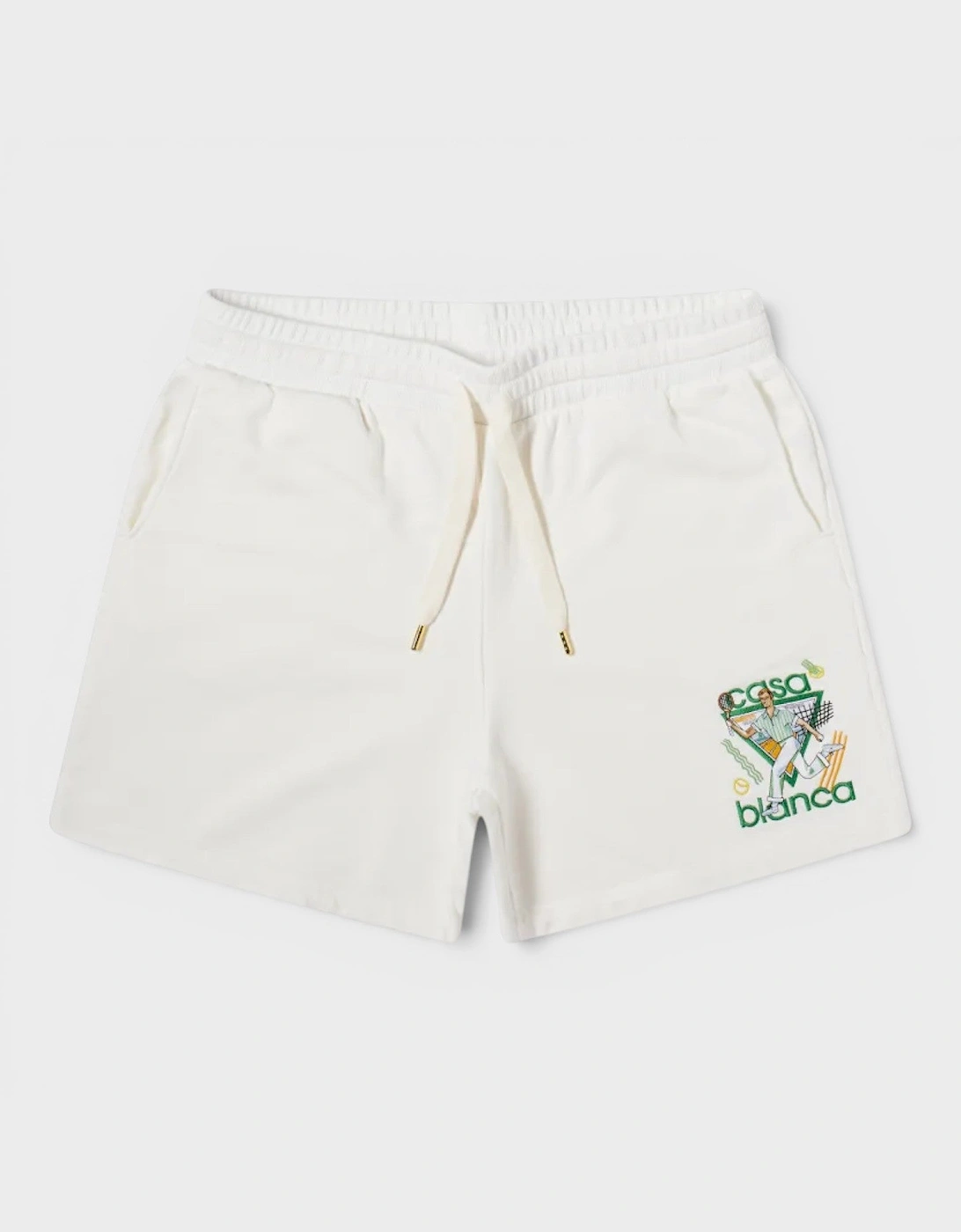 Le Jeu Embroidered Sweatshort Off White