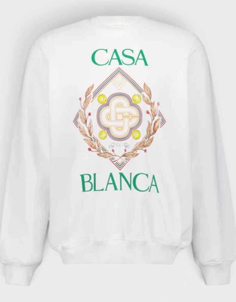 Championship Diamond Printed Sweatshirt Off White
