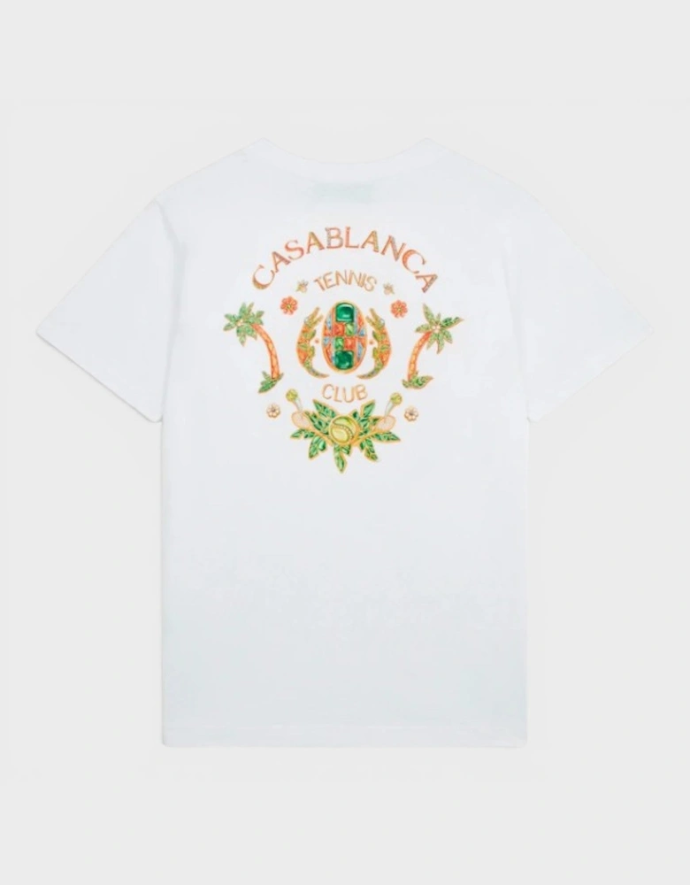 Joyaux D'Afrique Tennis Club Printed T-Shirt White