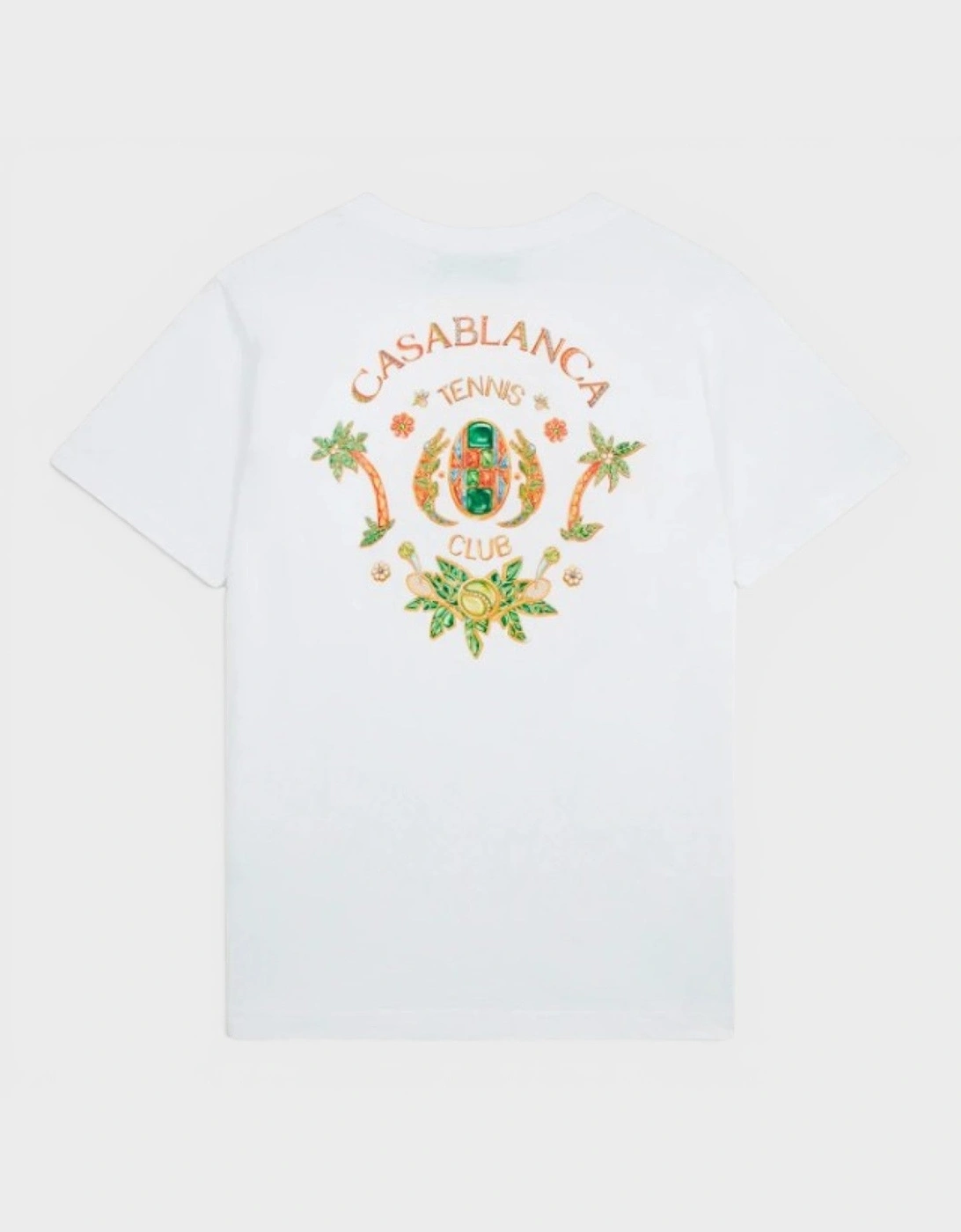 Casablanca Casablanca Women's Joyaux D'Afrique Tennis Club Printed T-Shirt White