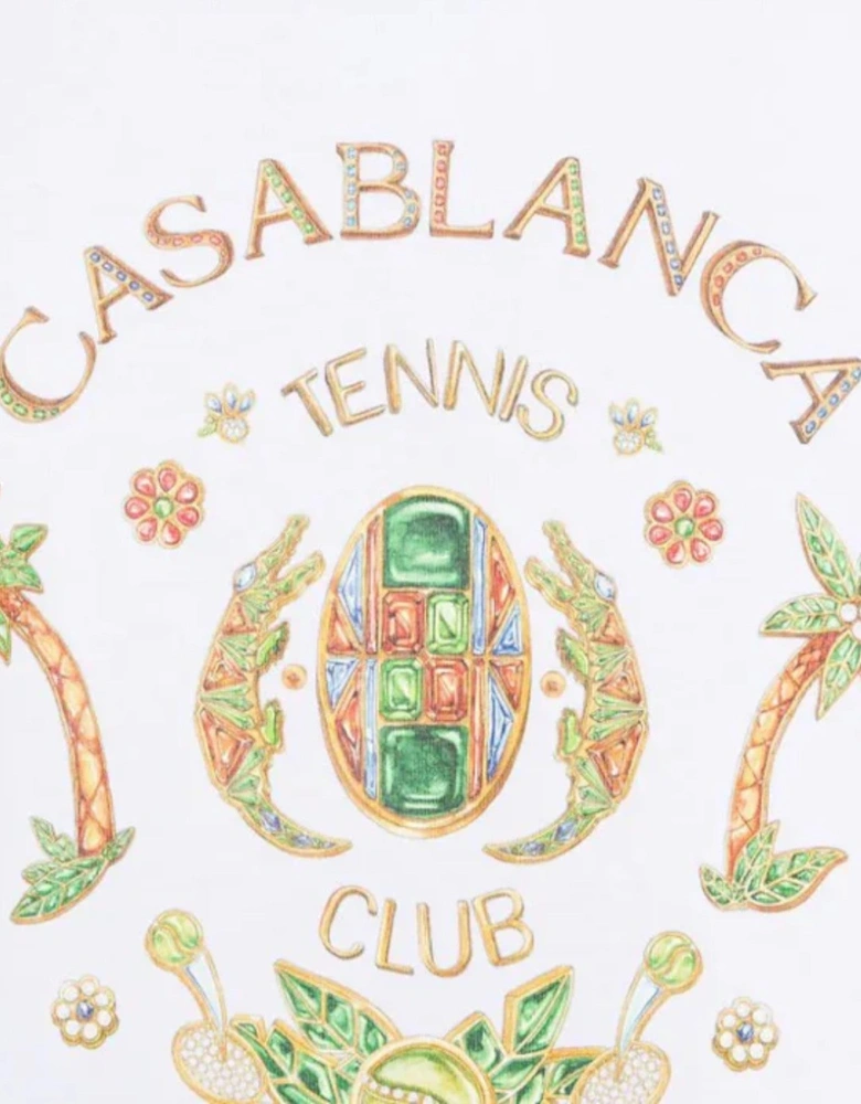 Joyaux D'Afrique Tennis Club Printed T-Shirt White