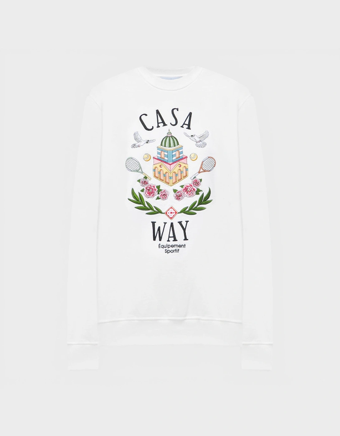 Casa Way Embroidered Sweatshirt White
