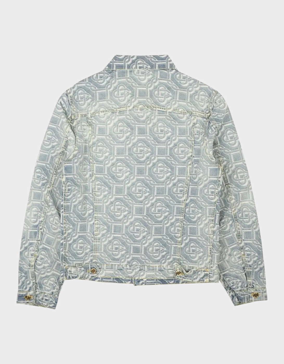 Monogram Denim Jacket Bleached Blue