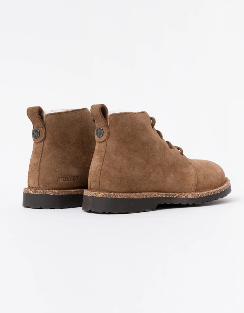 Birkenstock Uppsala Mid Shearling Suede Womens Boots - Dark Tea