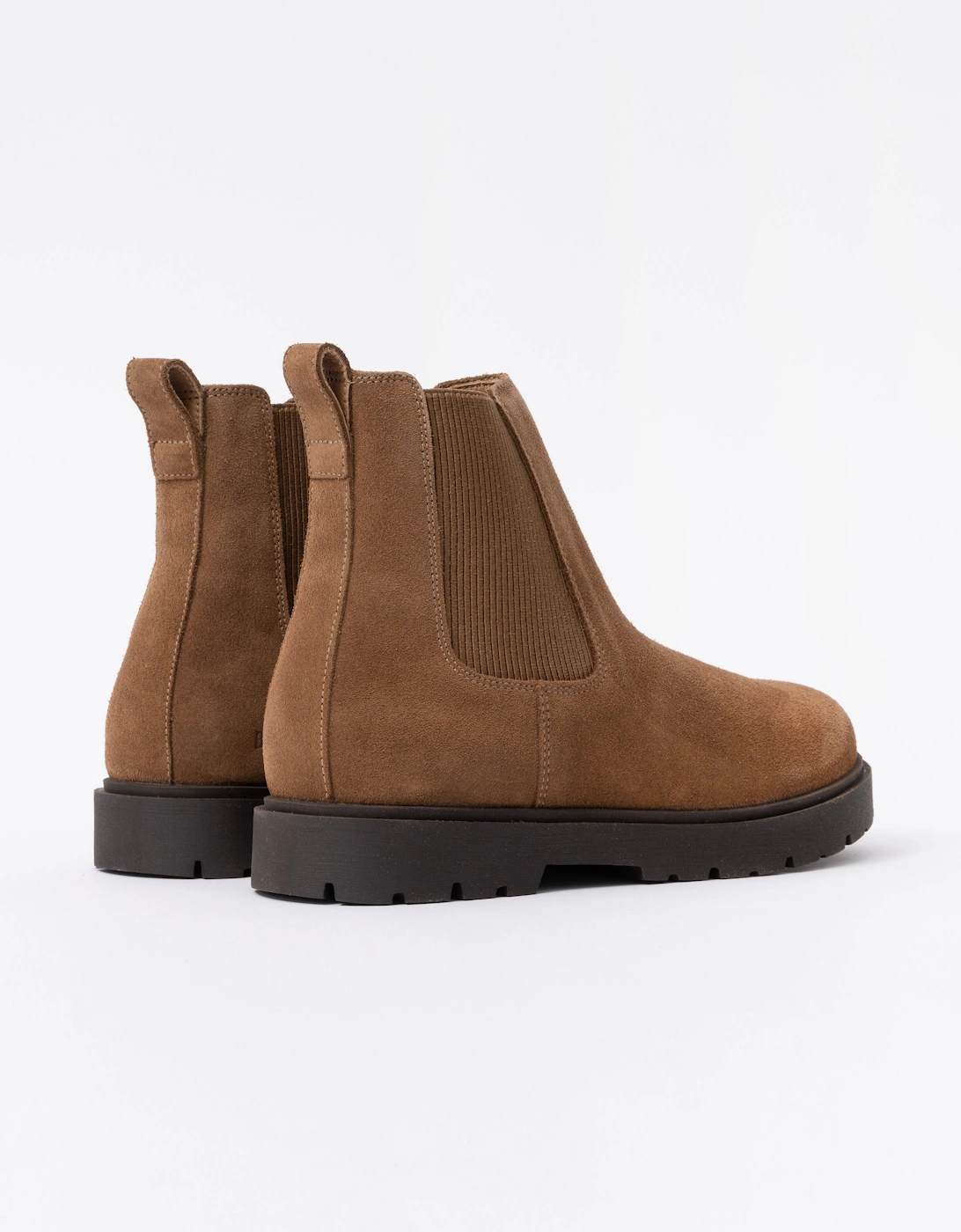 Birkenstock Highwood Slip On Mid Womens Suede Boots - Dark Tea