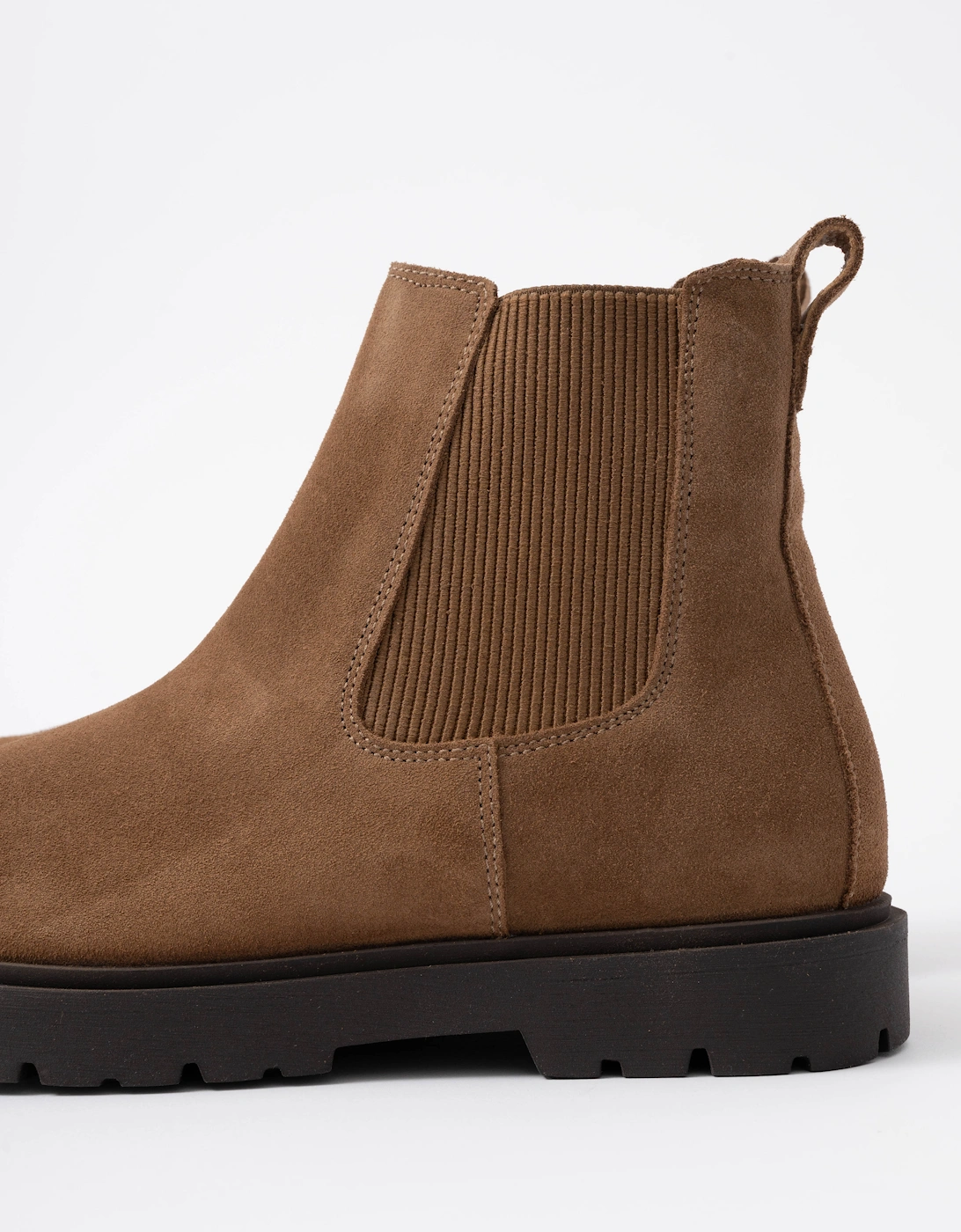 Birkenstock Highwood Slip On Mid Womens Suede Boots - Dark Tea
