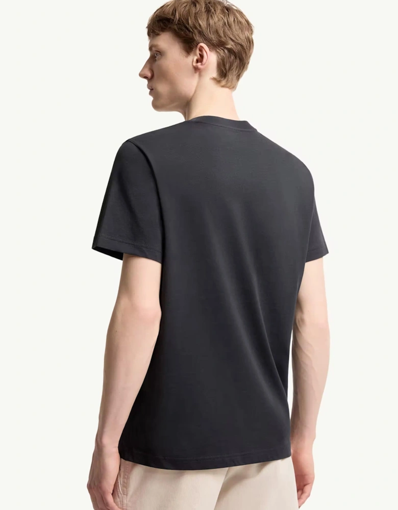 Text Cotton Logo T-Shirt Black