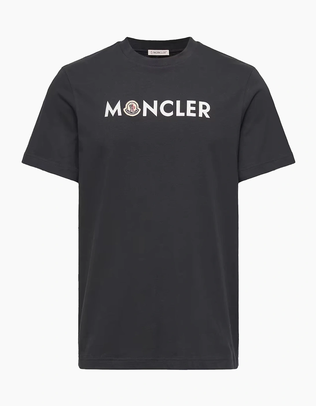 Text Cotton Logo T-Shirt Black, 7 of 6