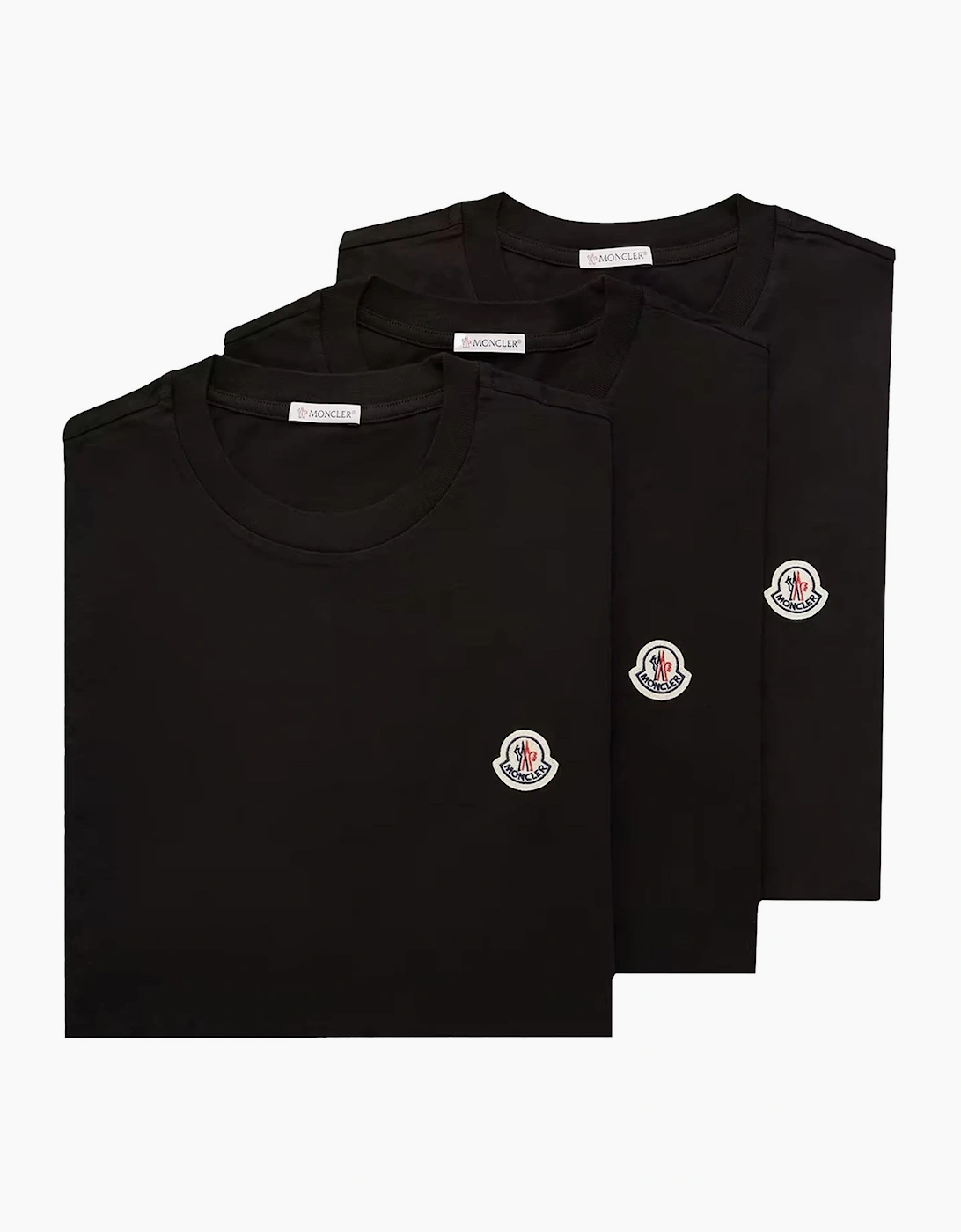 3 Pack Cotton T-Shirts Black