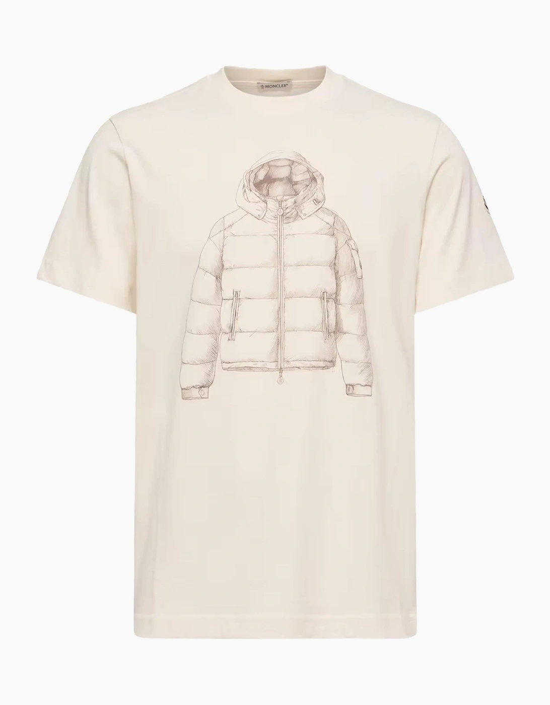 Printed Cotton T-Shirt Beige, 7 of 6