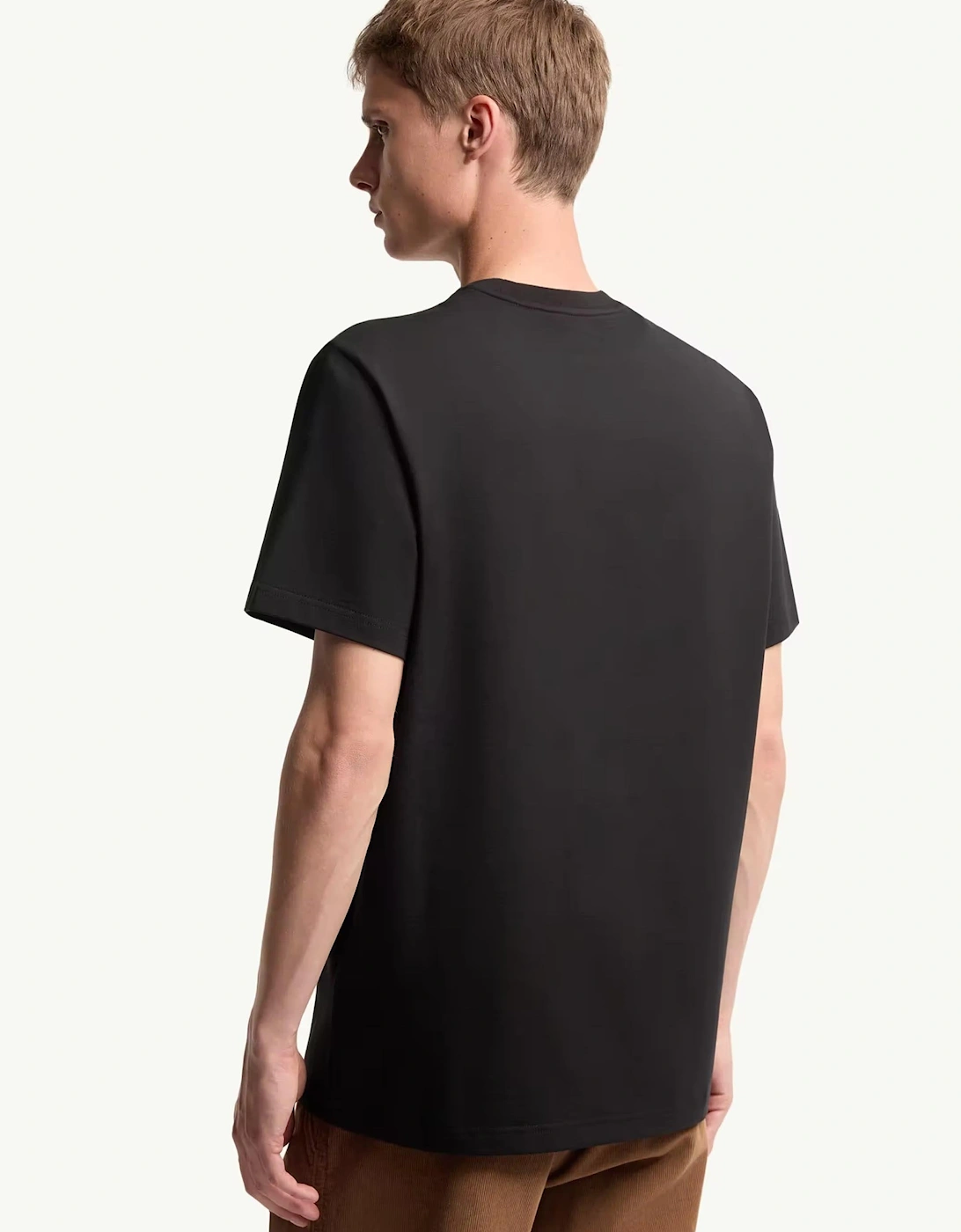 Branded Cotton T Shirt Black