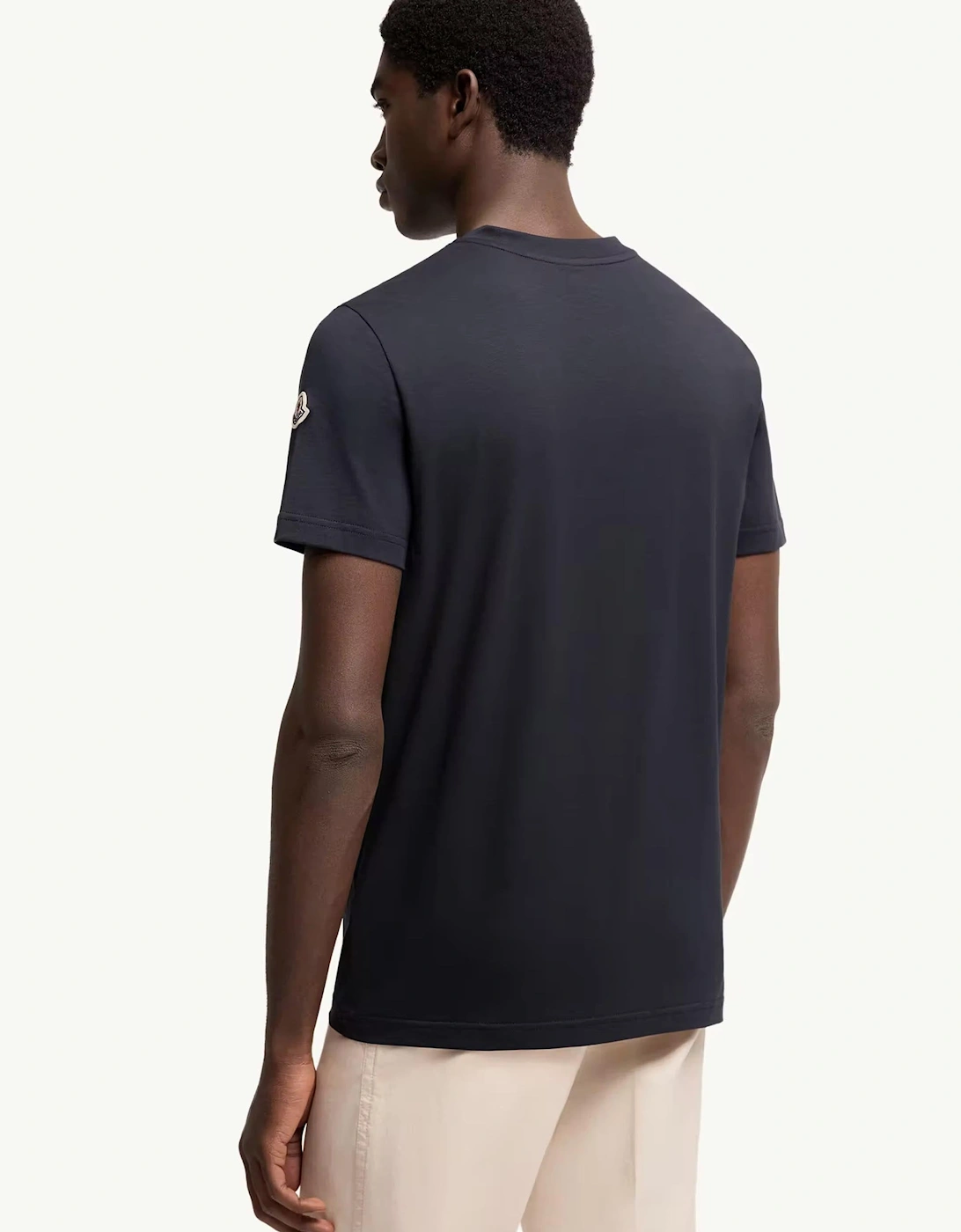 Branded Cotton T Shirt Navy
